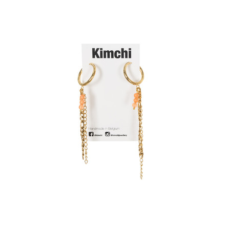 Kimchi oorbellen oranje