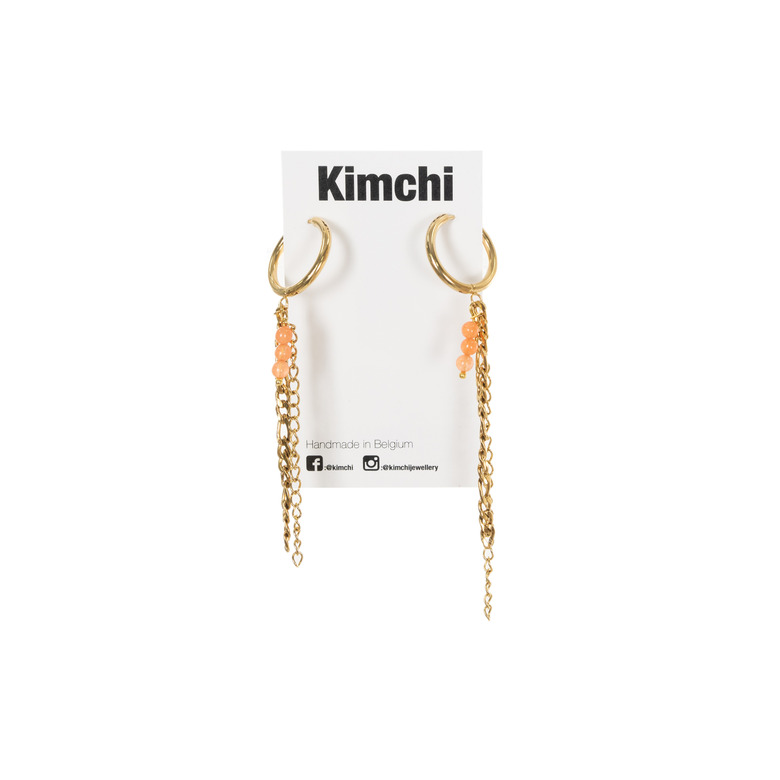 Kimchi oorbellen oranje 1