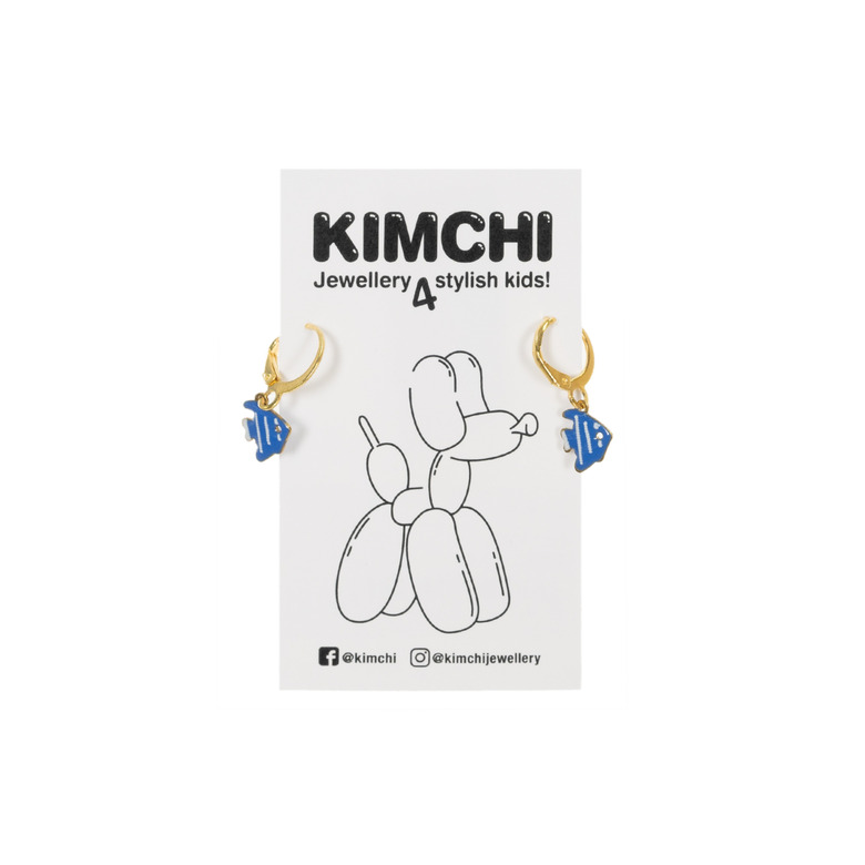 Kimchi oorbellen blauw 1