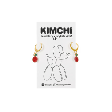 Kimchi oorbellen rood