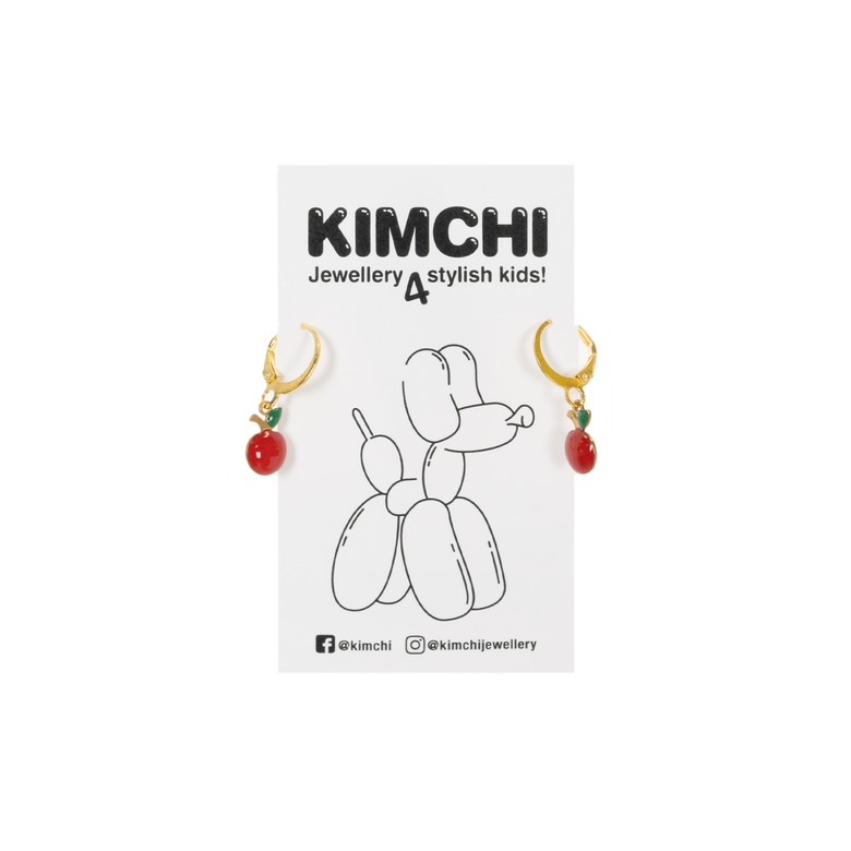 Kimchi oorbellen rood 1