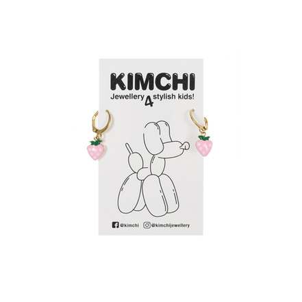 Kimchi oorbellen roze