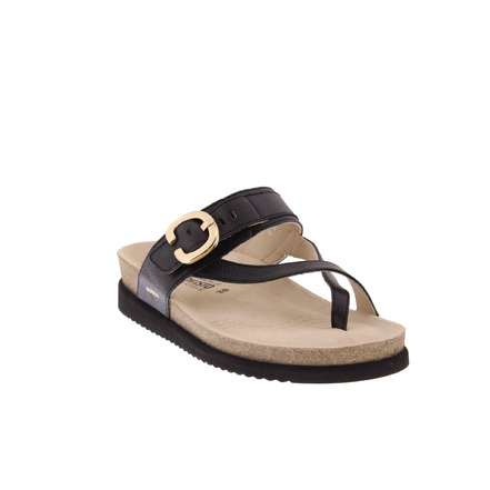 Mephisto thong slippers black