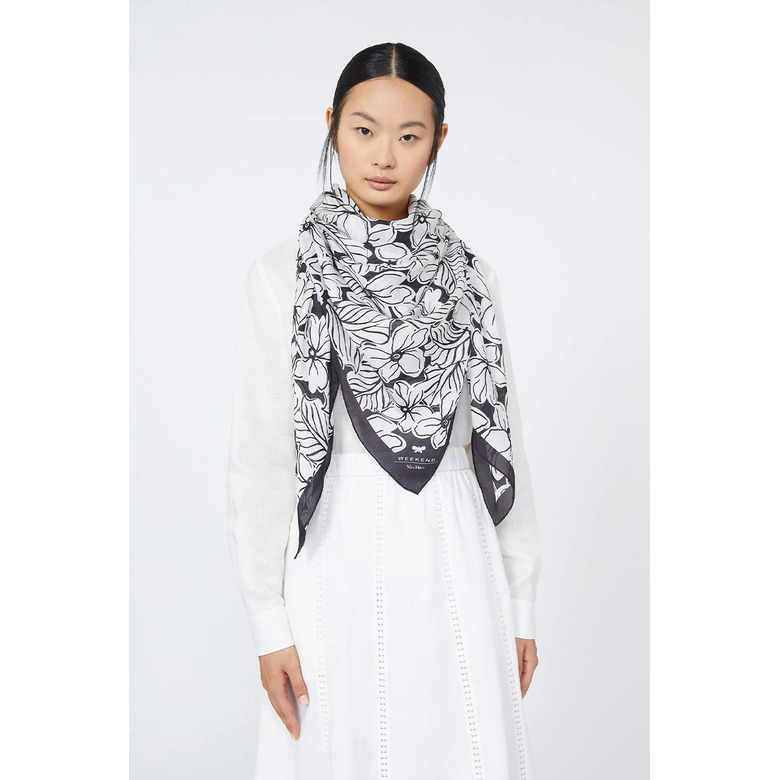 Weekend - Maxmara echarpe blanc 3