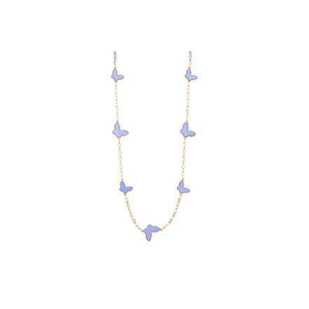 Les Cordes necklace blue