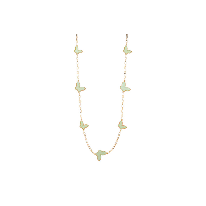 Les Cordes necklace green 1