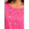 Les Cordes necklace pink 2
