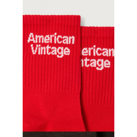 American Vintage chausettes rouge