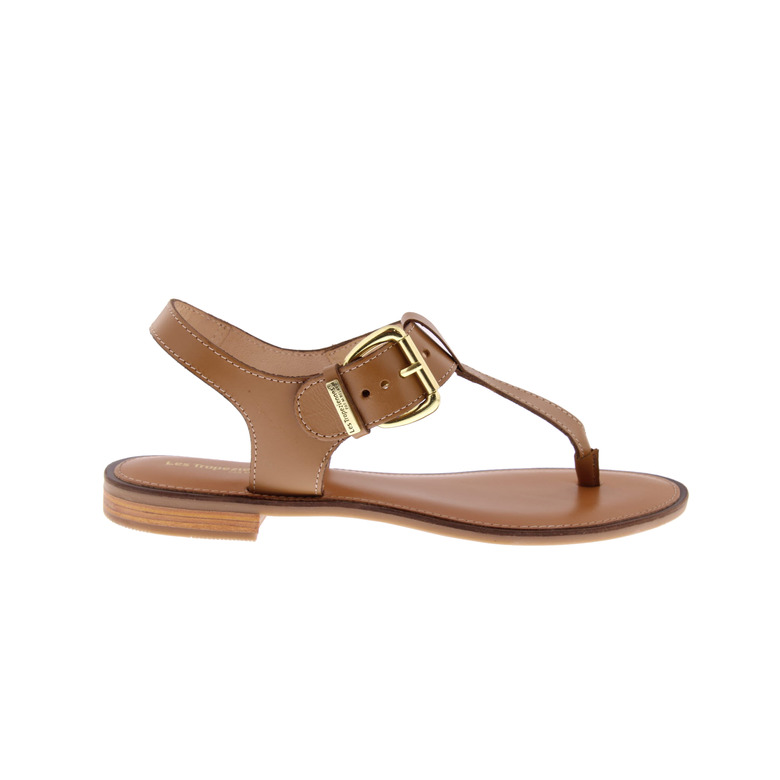 Les Tropeziennes sandals cognac 1