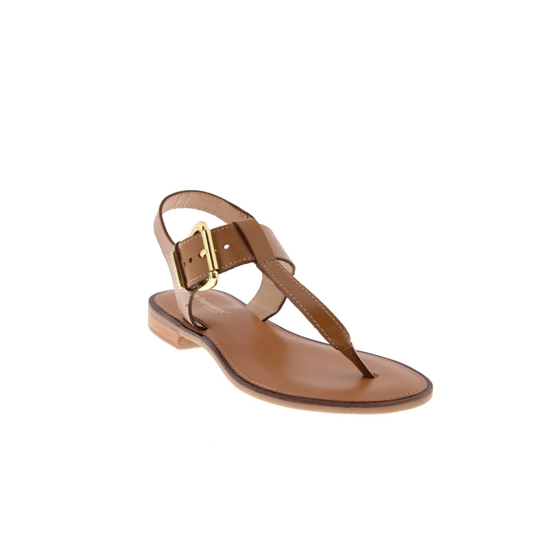 Les Tropeziennes sandals cognac 2