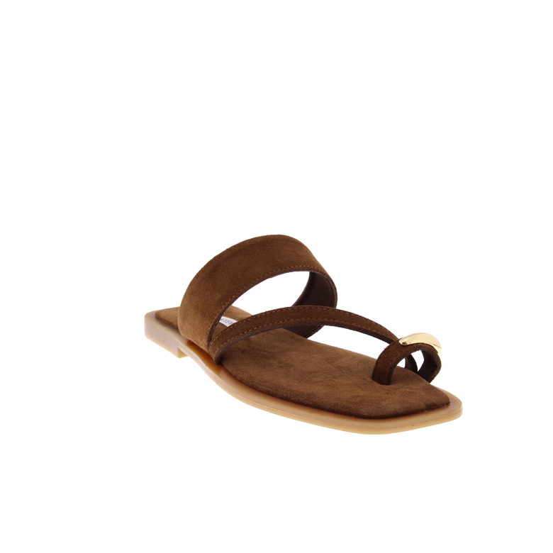 Steve Madden thong slippers cognac 2