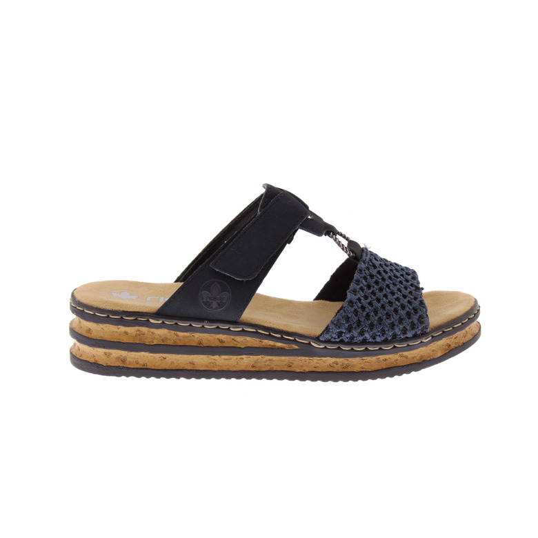 Rieker slippers blauw 1