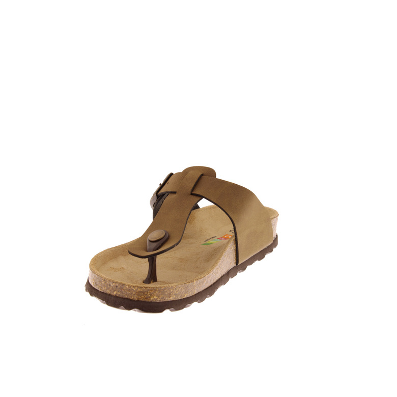 Chili Jongens slippers bruin 3