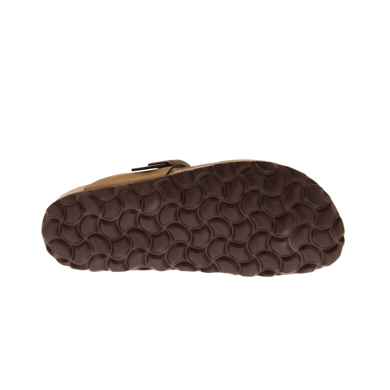 Chili Jongens slippers bruin 5