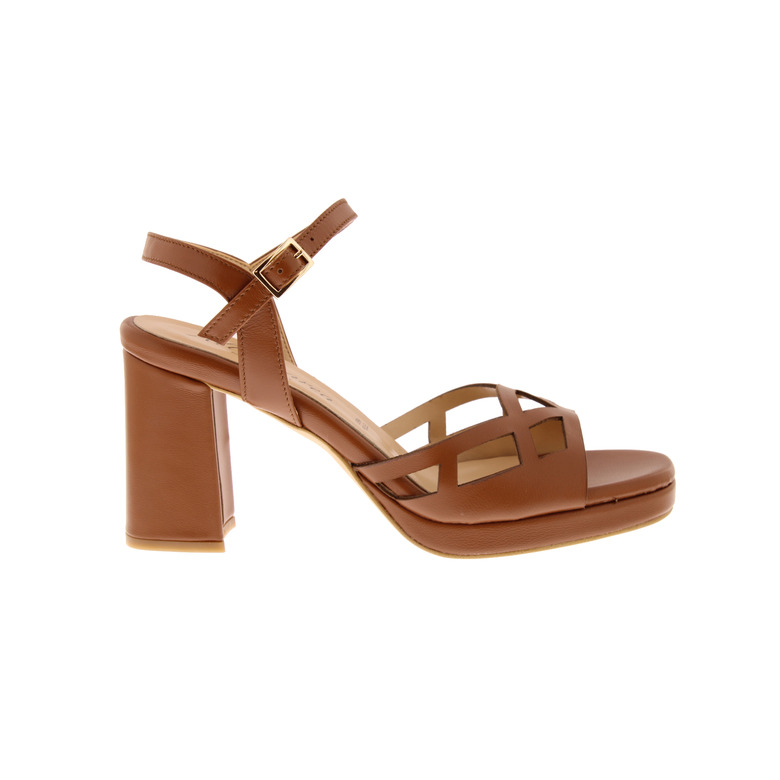 Emmeblu Altramarea sandalen cognac 1