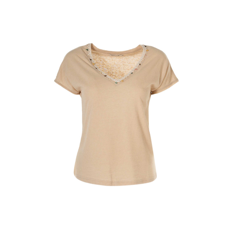 Molly Bracken t-shirts lightbrown 1