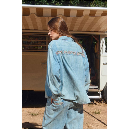 Molly Bracken chemisier bleu