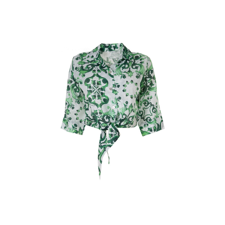Luisa Positana chemisier vert 1