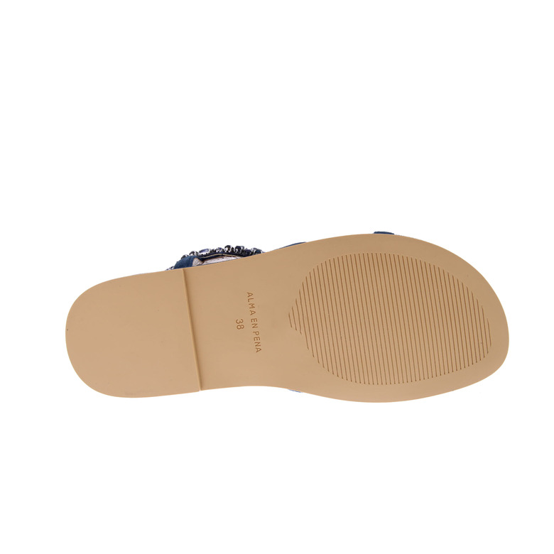 Alma En Pena sandales bleu 5