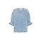 Cream chemisier bleu 1