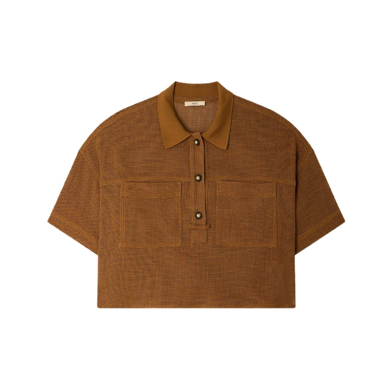 Sessun chemisier cognac 1