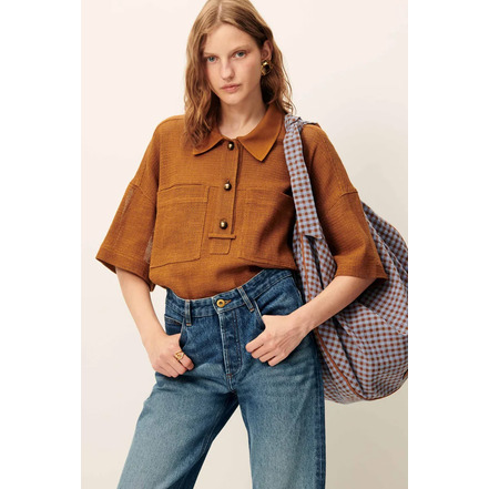 Sessun chemisier cognac