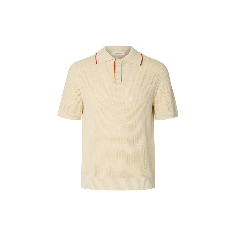 Selected Homme polo lightbrown 1