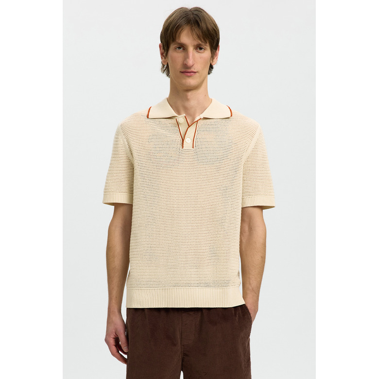 Selected Homme polo lightbrown 2