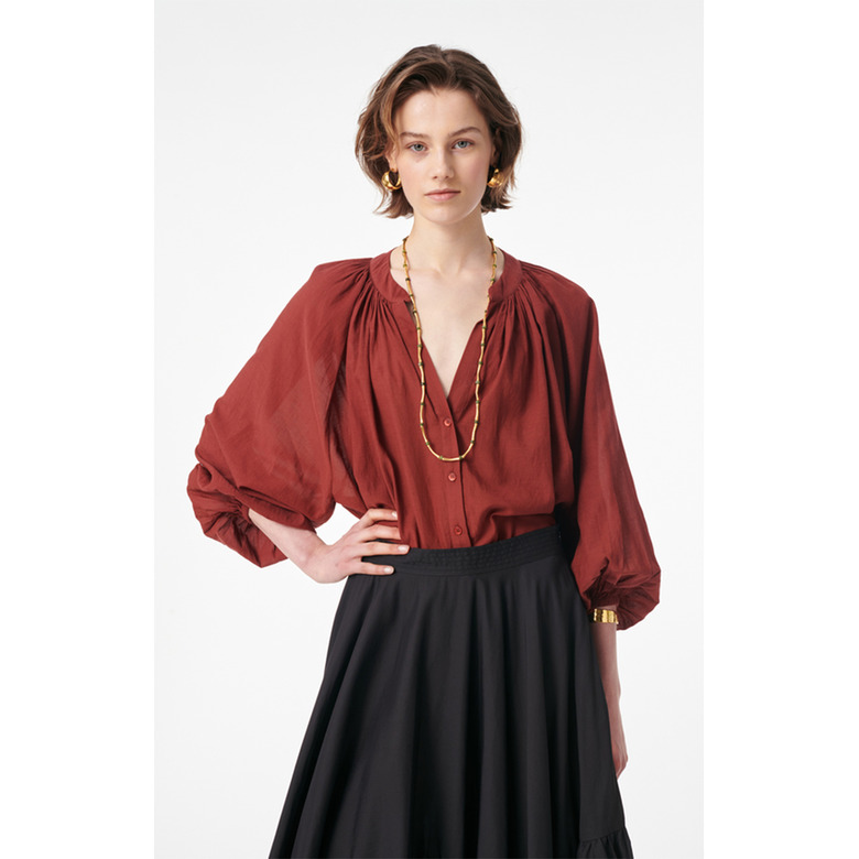 Vanessa Bruno blouse bordeaux 2