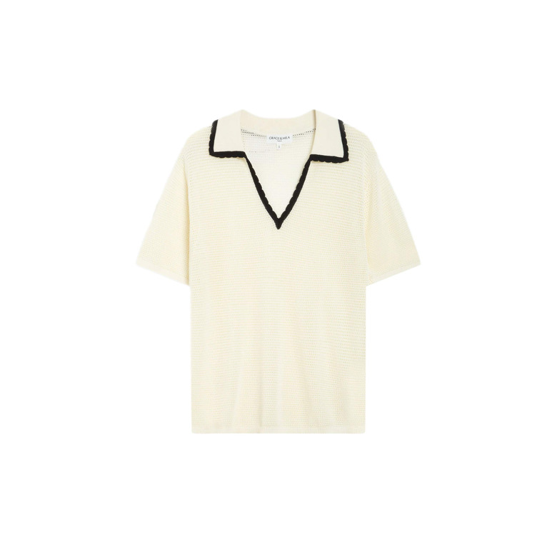 Grace & Mila polo ecru 1