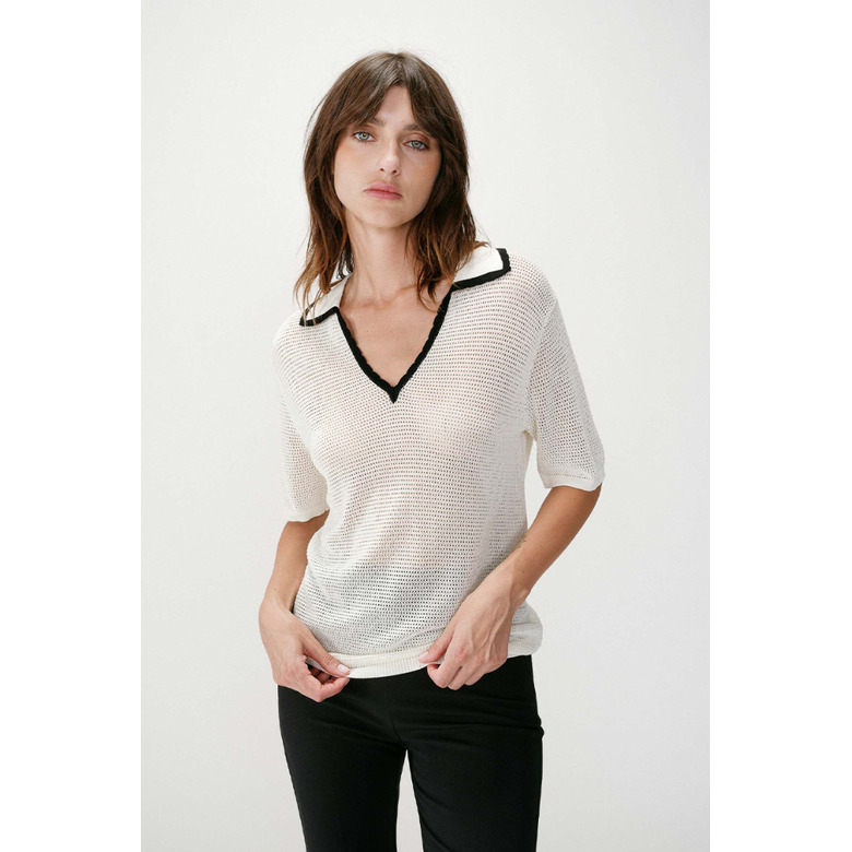 Grace & Mila polo ecru 2