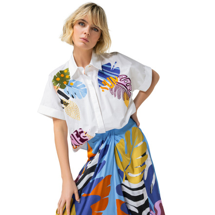 Caroline Biss chemisier blanc