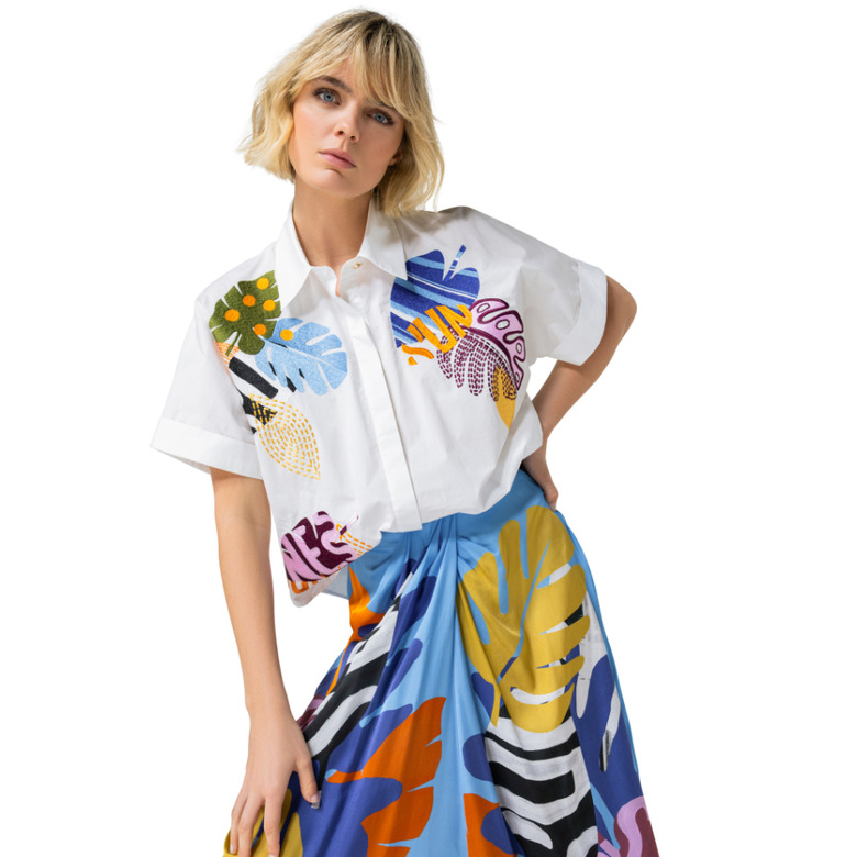 Caroline Biss chemisier blanc 2