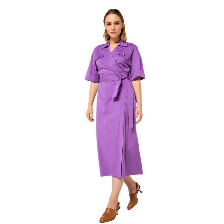 Caroline Biss robe violet 2