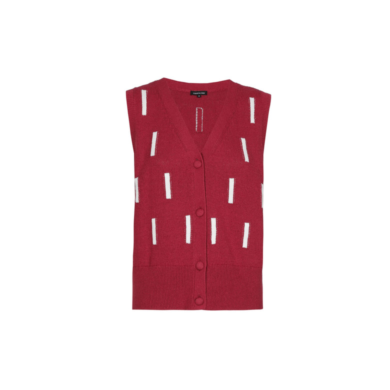 Caroline Biss cardigan bordeaux 1