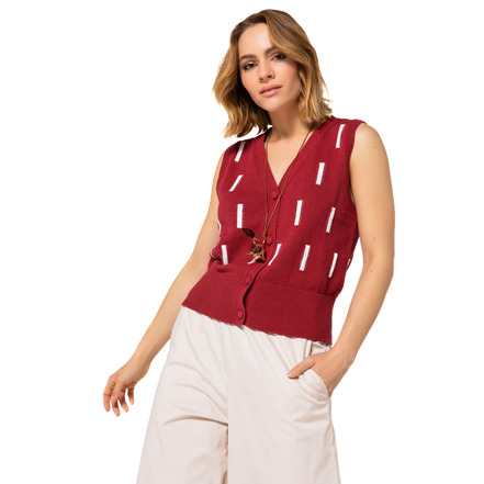 Caroline Biss cardigan bordeaux