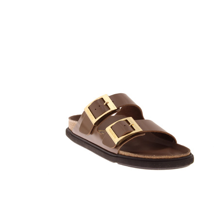 Birkenstock slippers bruin