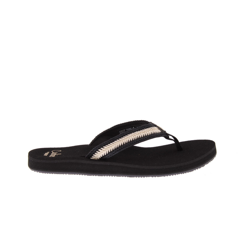 Reef thong slippers black 1