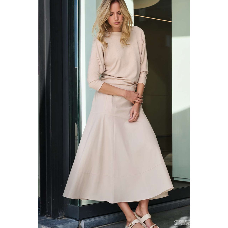 Due Amanti skirt lightbrown 2