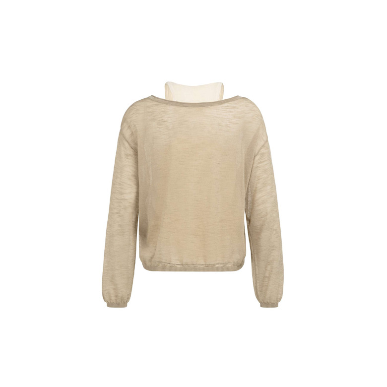 Yaya sweater lightbrown 2