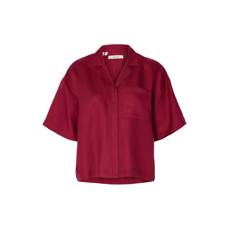 Selected Femme blouse bordeaux 1