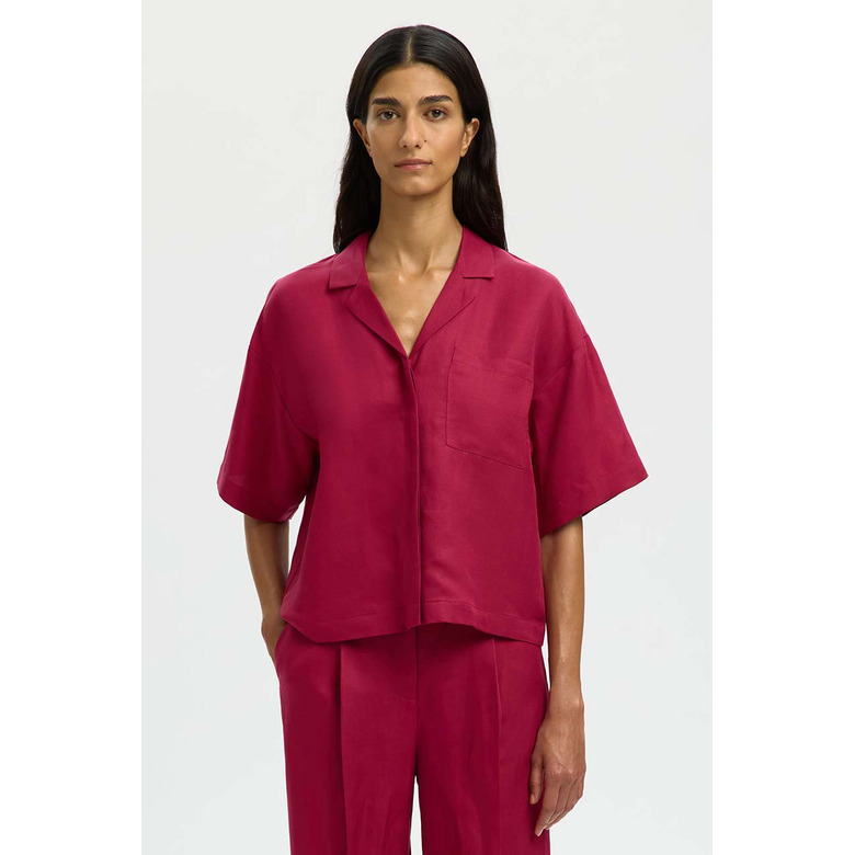 Selected Femme blouse bordeaux 2