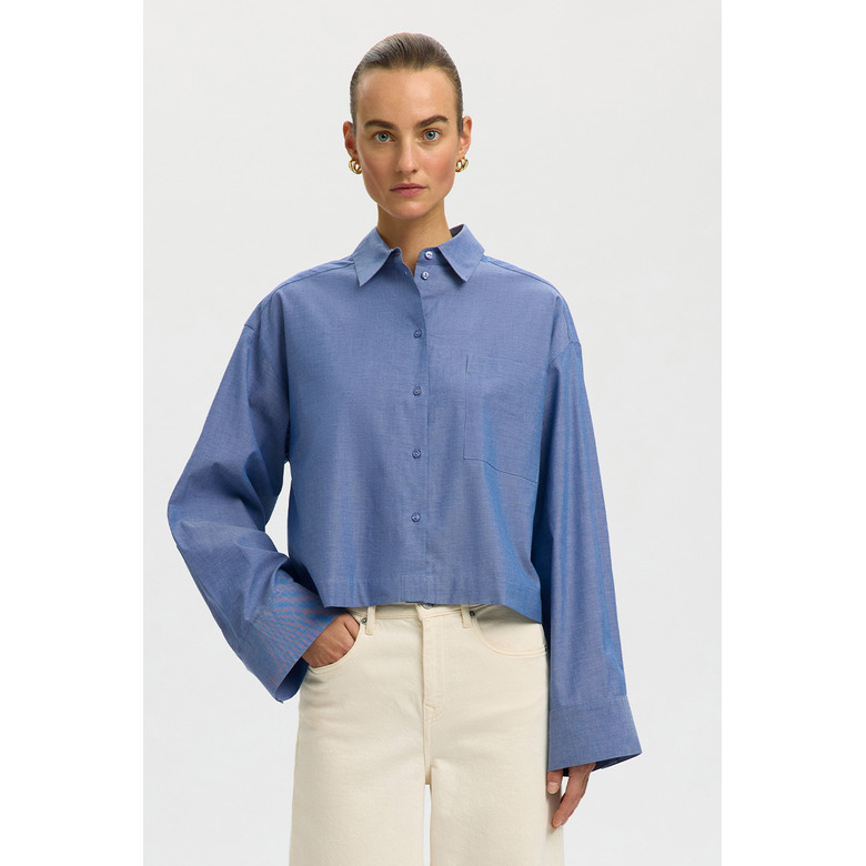 Selected Femme blouse blue 2