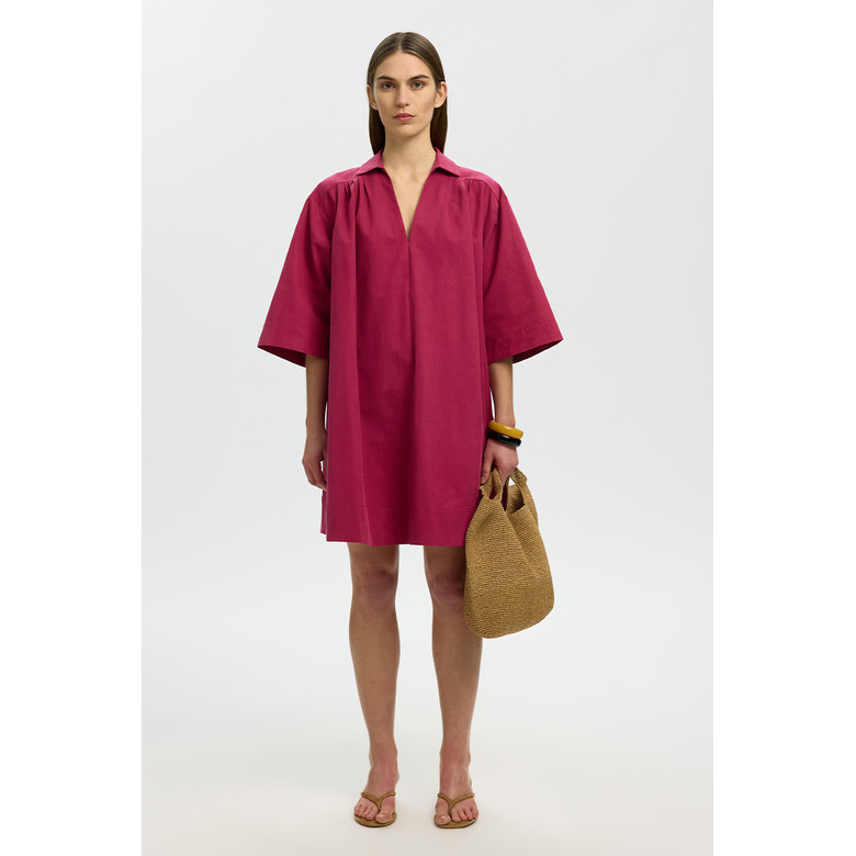 Selected Femme dress bordeaux 2