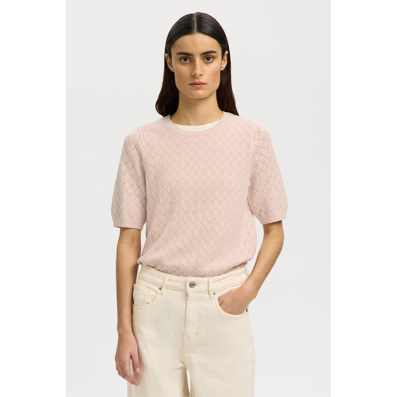 Selected Femme sweater pink 2