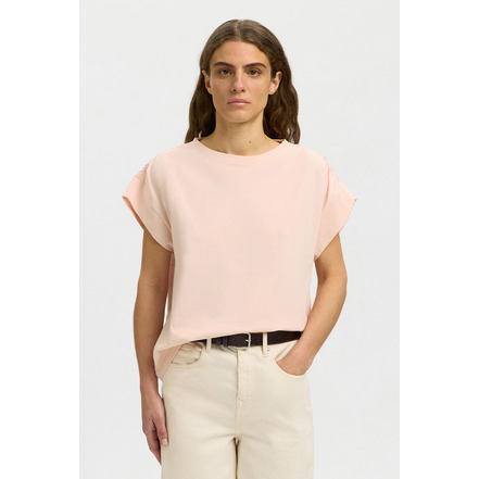 Selected Femme t-shirt roze
