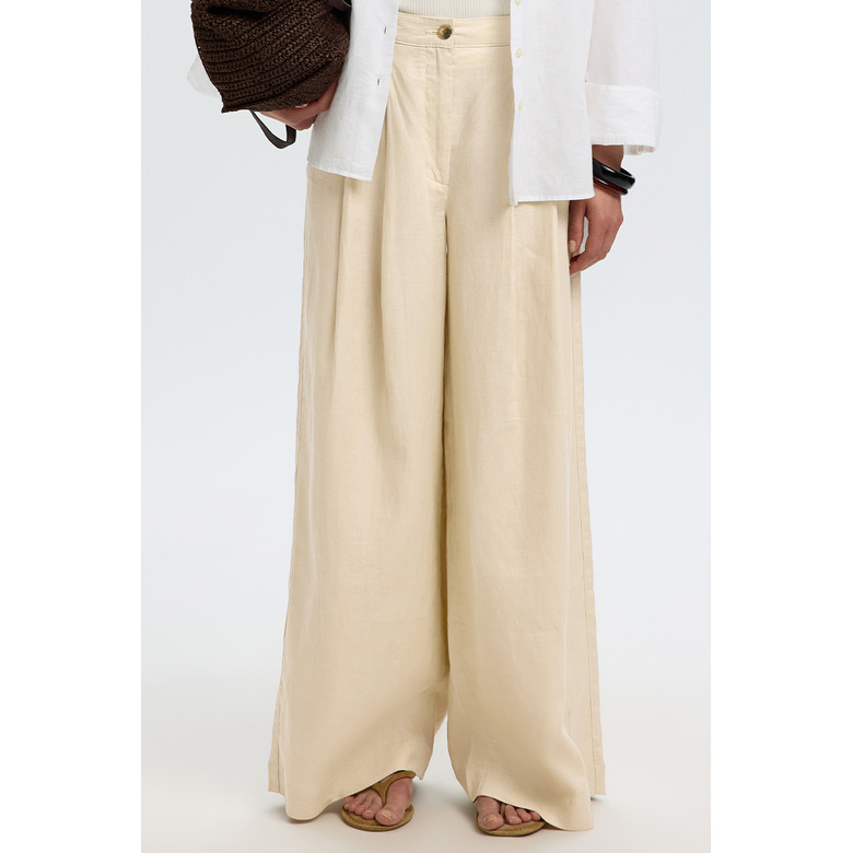 Selected Femme trousers 32 inch lightbrown 2
