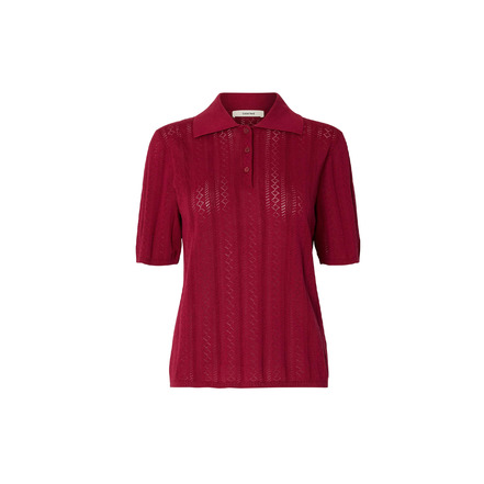 Selected Femme polo bordeaux