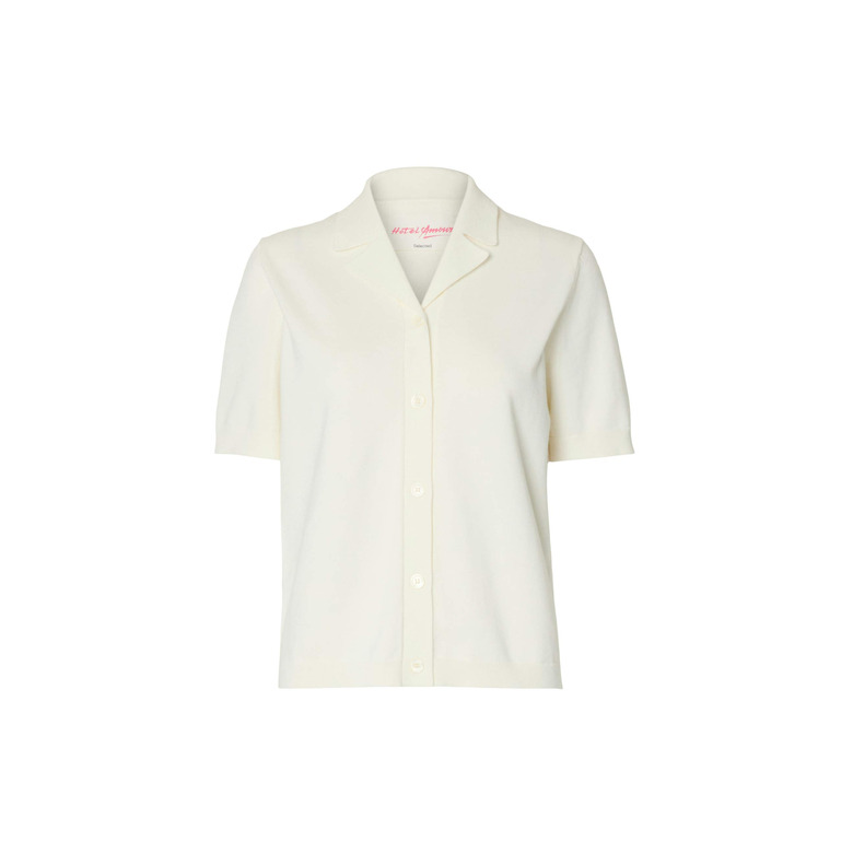 Selected Femme polo ecru 1