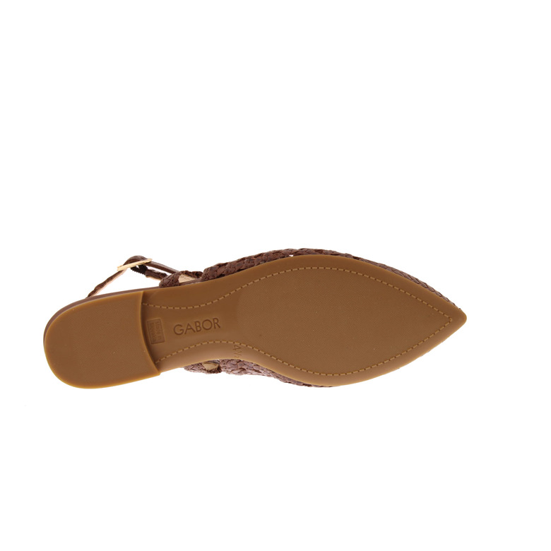 Gabor slingbacks bruin 5